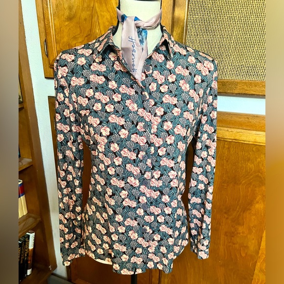 SIYU Made in Spain Viscose Blouse Size M - Picture 1 of 6